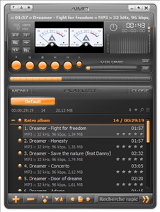 Fenêtres principales de AIMP