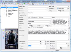 Ant Movie Catalog - Main window