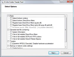 K-Lite Codec Tweak Tool