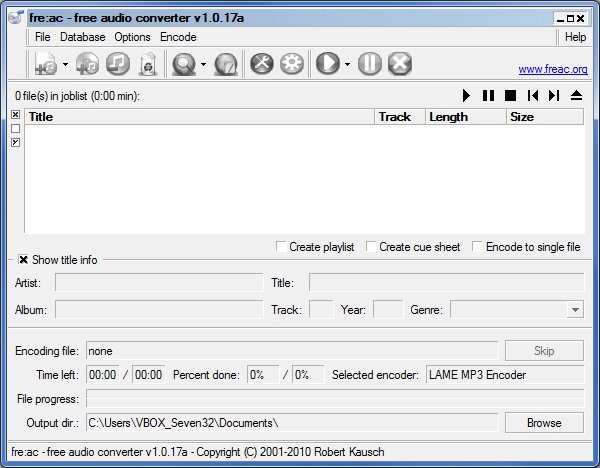 installing encoder freac installing encoder freac